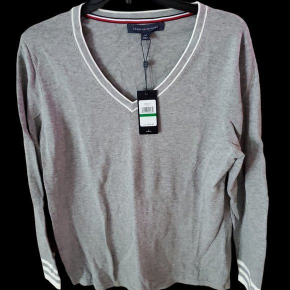 Tommy Hilfiger Tops - Tommy Hilfiger V Neck women's shirt LG
